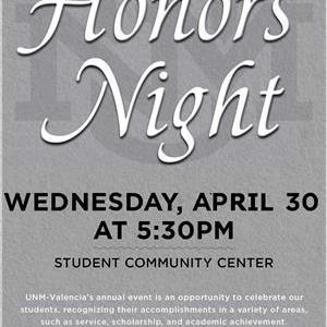 Honors Night Flyer