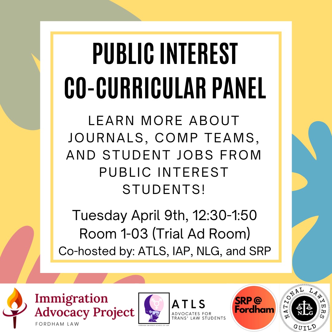 Fordham University School of Law - Public Interest Co-Curricular Panel