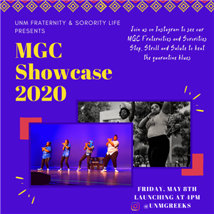 UNM Events Calendar Fraternity Sorority Life presents MGC Showcase 2020