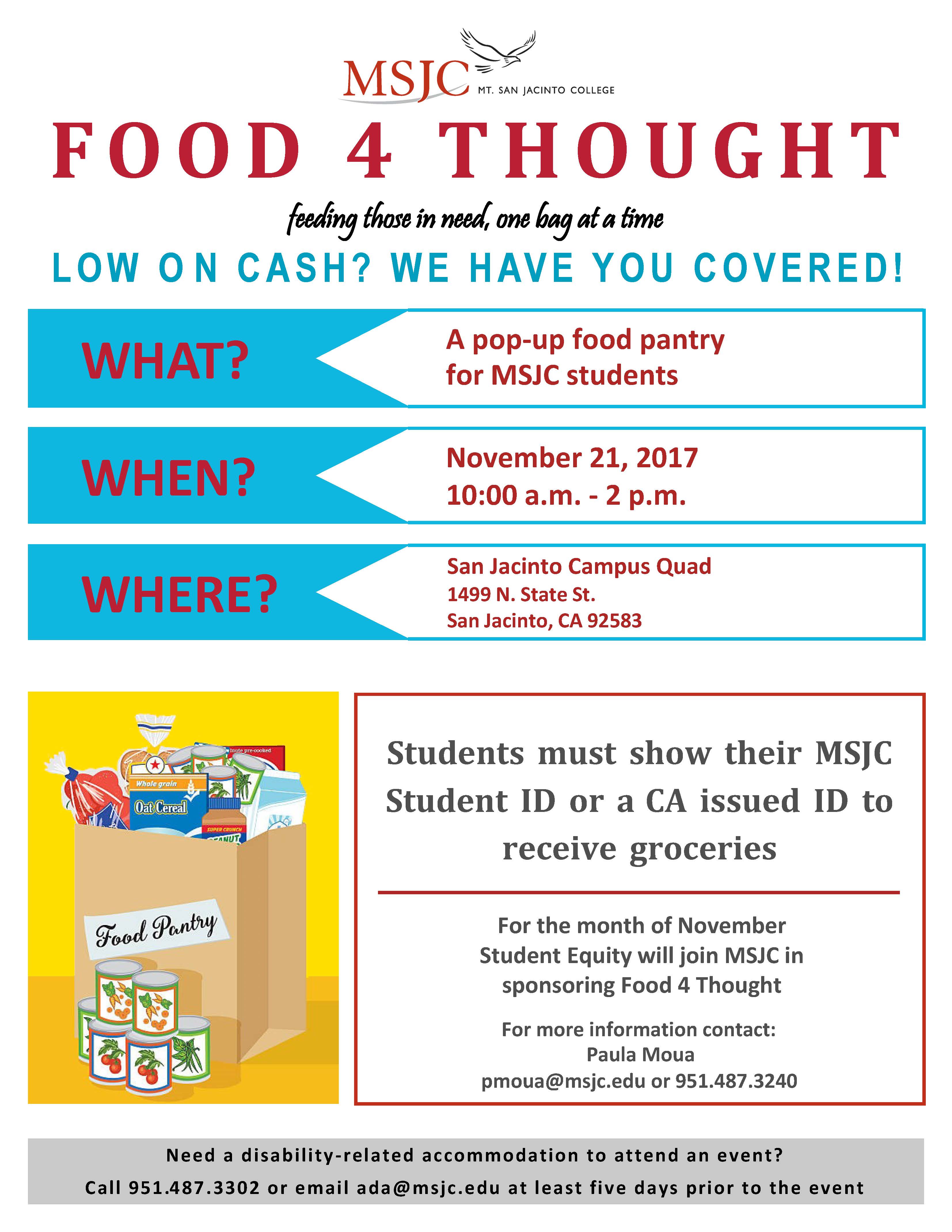 Msjc Events Food Pantry