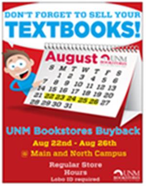UNM Events Calendar UNM Bookstore Buyback