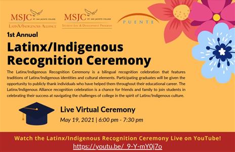 Latinx/Indigenous Alliance Recognition Ceremony