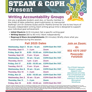 Image for: STEAM & COPH Present: Writing Accountability Group