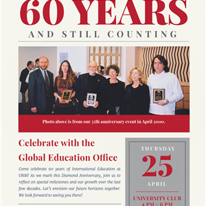Image for: Global Education Celebrates Sixty