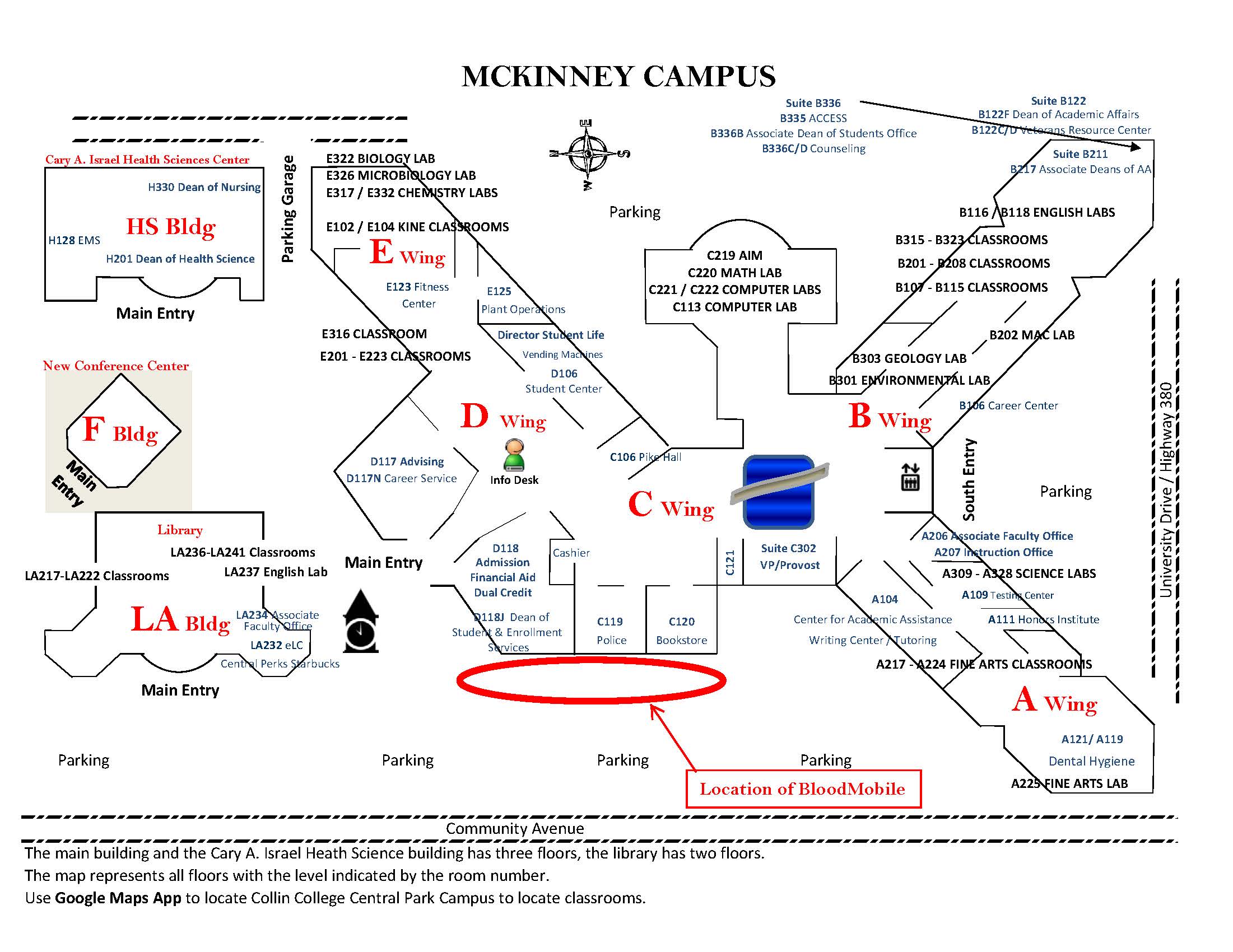 Collin College Plano Map Collin College - Blood Drive (Tues 03.30 And Wed 03.31)