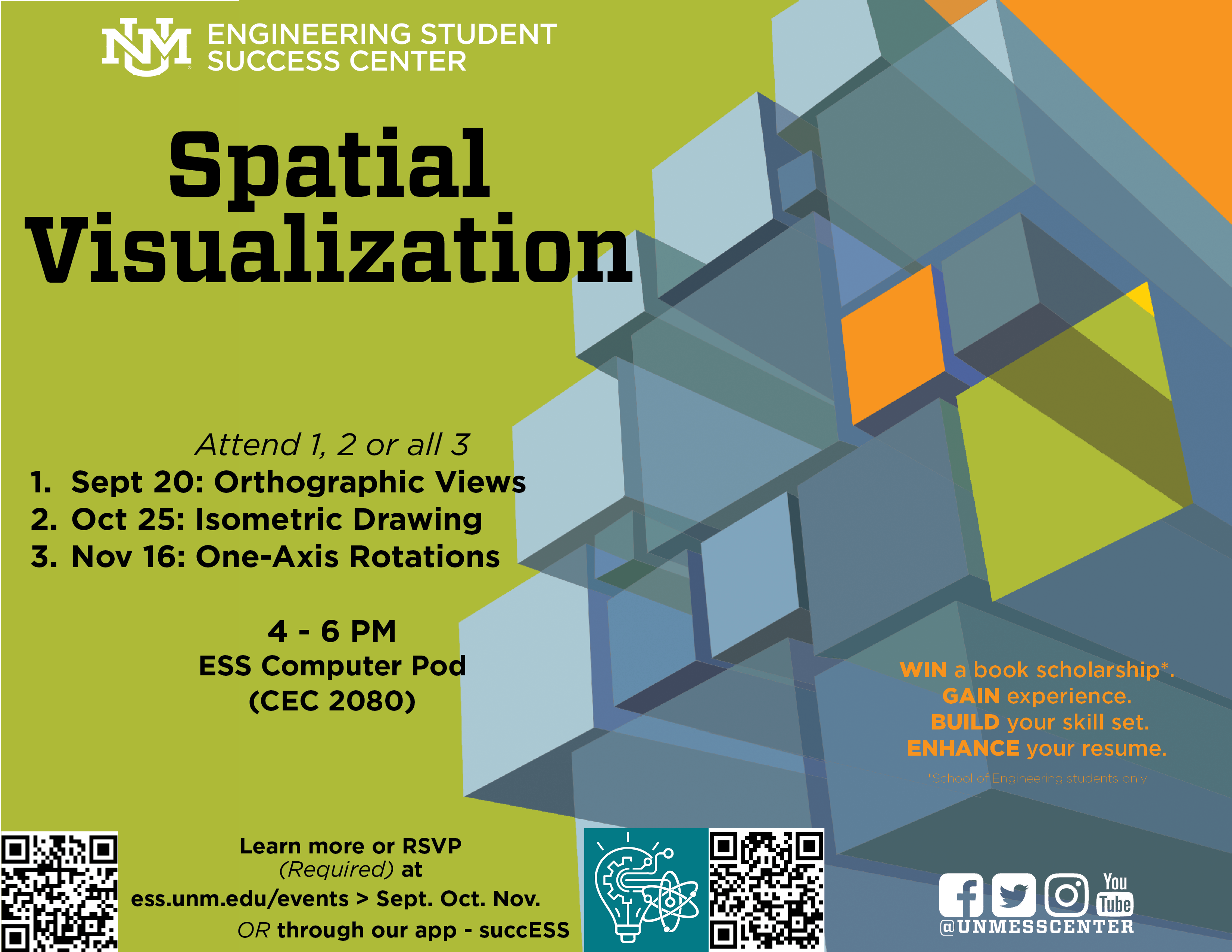 UNM Events Calendar - Spatial Visualization Session #1 - Orthographic Views