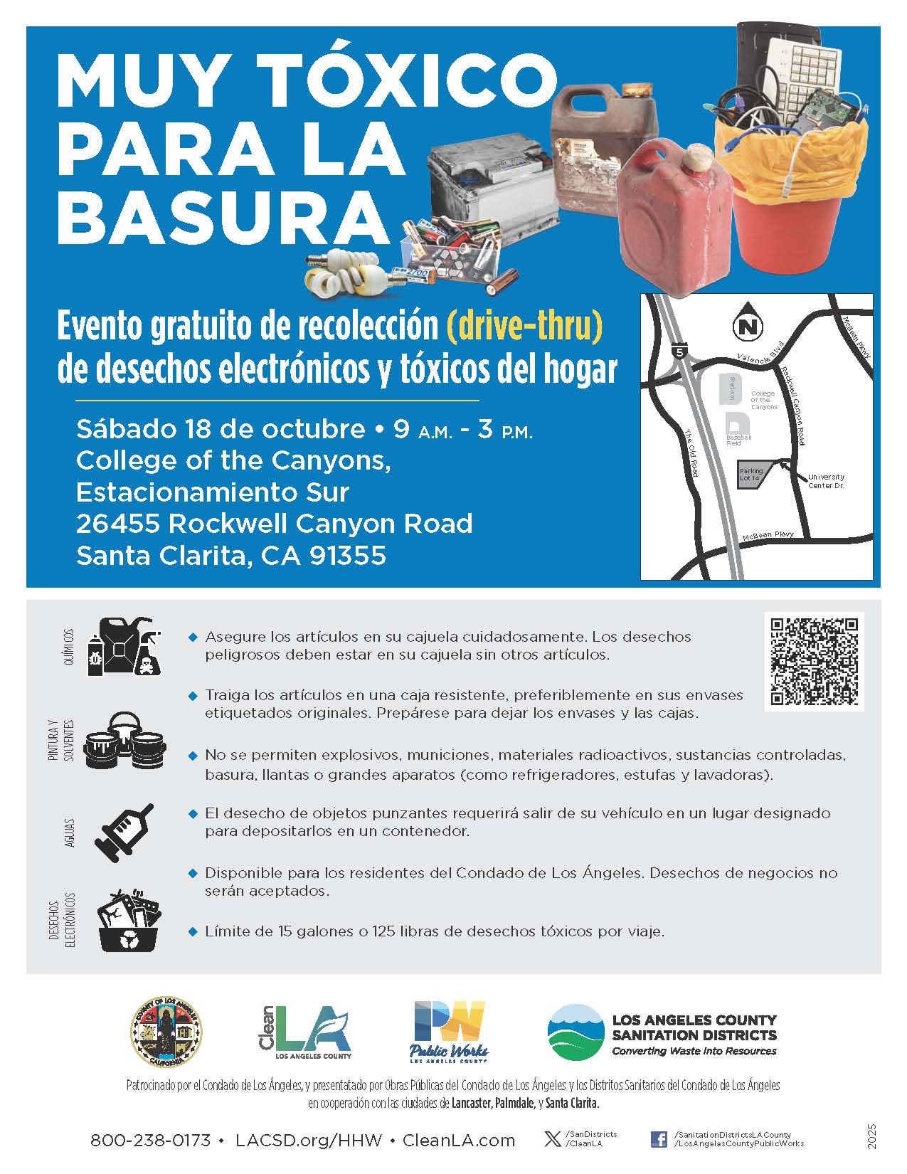 College of the Canyons - FREE Household Hazardous Waste Roundup