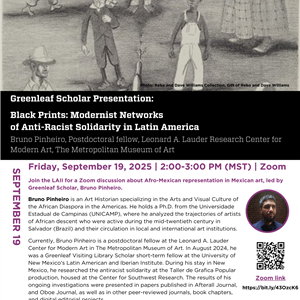 Image for: Greenleaf Scholar Presentation: Black Prints: Modernist Networks of Anti-Racist Solidarity in Latin America