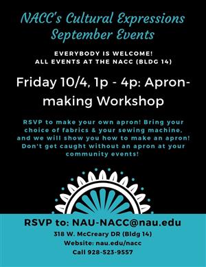 NAU Events - NACC's Cultural Expression Event: Apron-Making Workshop