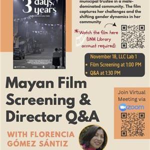 Image for: Mayan Film Screening & Director Q&A