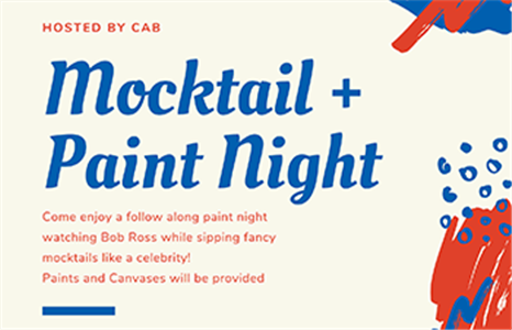 Hood College Calendar - Whitaker Wednesday: Mocktail and Paint Night  (Undergrad Student Event)