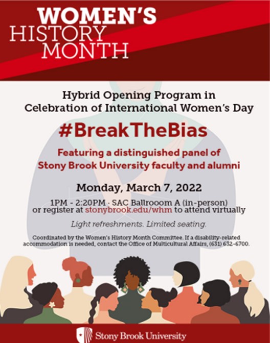 Sbu 2022 Calendar Stony Brook University - Women's History Month Opening Program