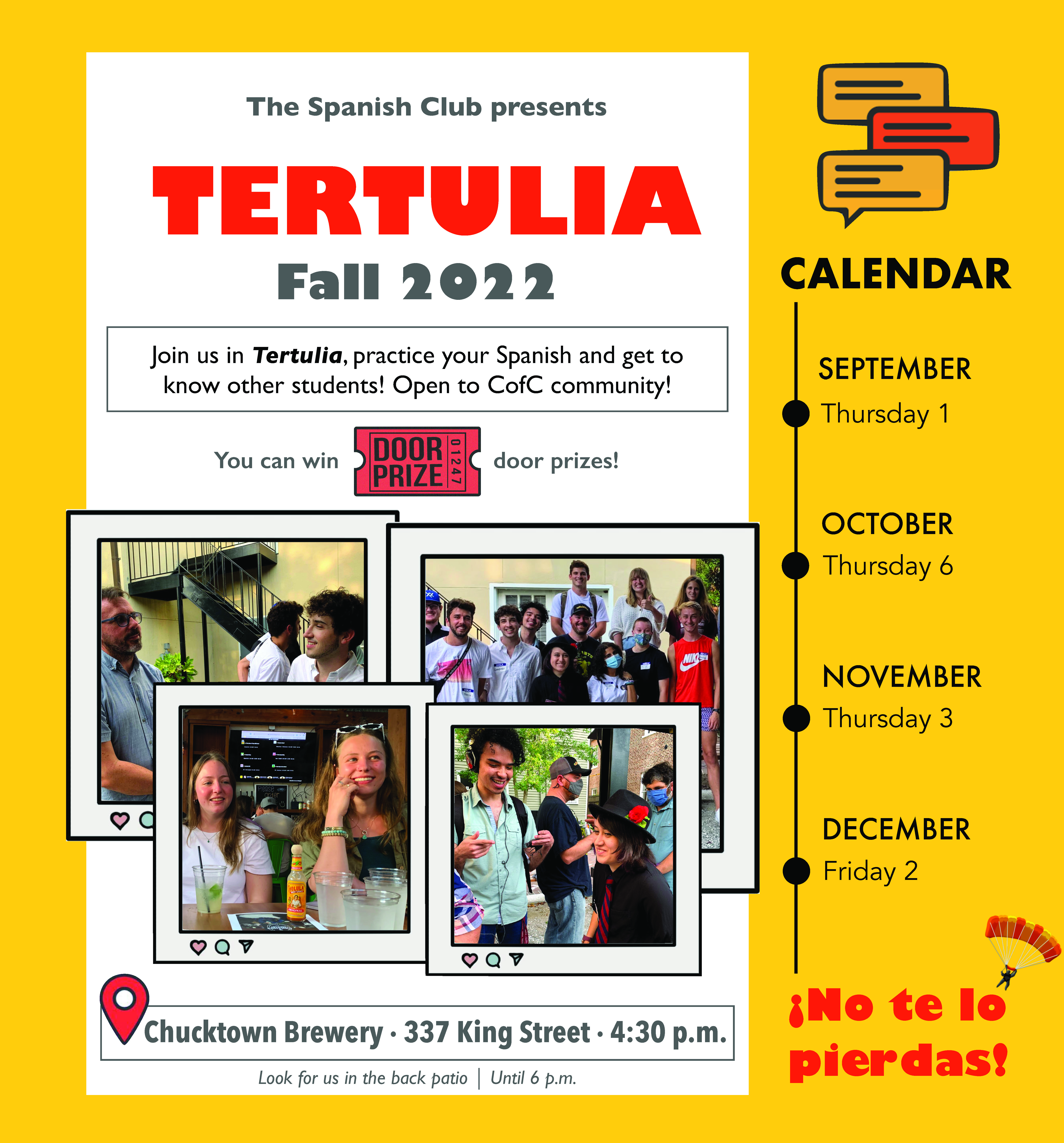College of Charleston - The CofC Spanish Club presents Tertulia!
