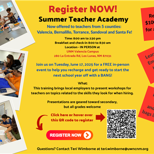 Summer Teacher Academy Flyer