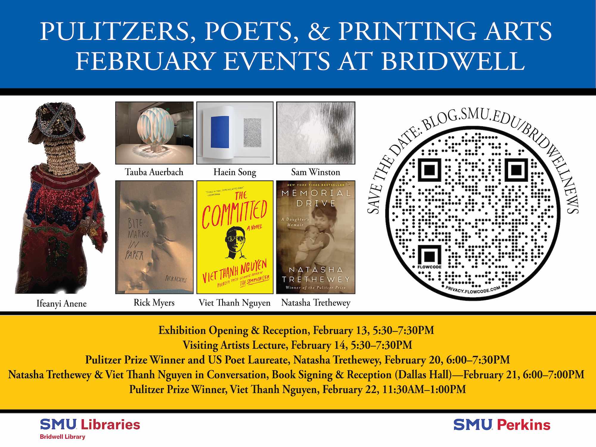 SMU Libraries - February Events at Bridwell Library