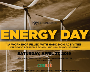 UNM Events Calendar UNM Engineering Energy Day