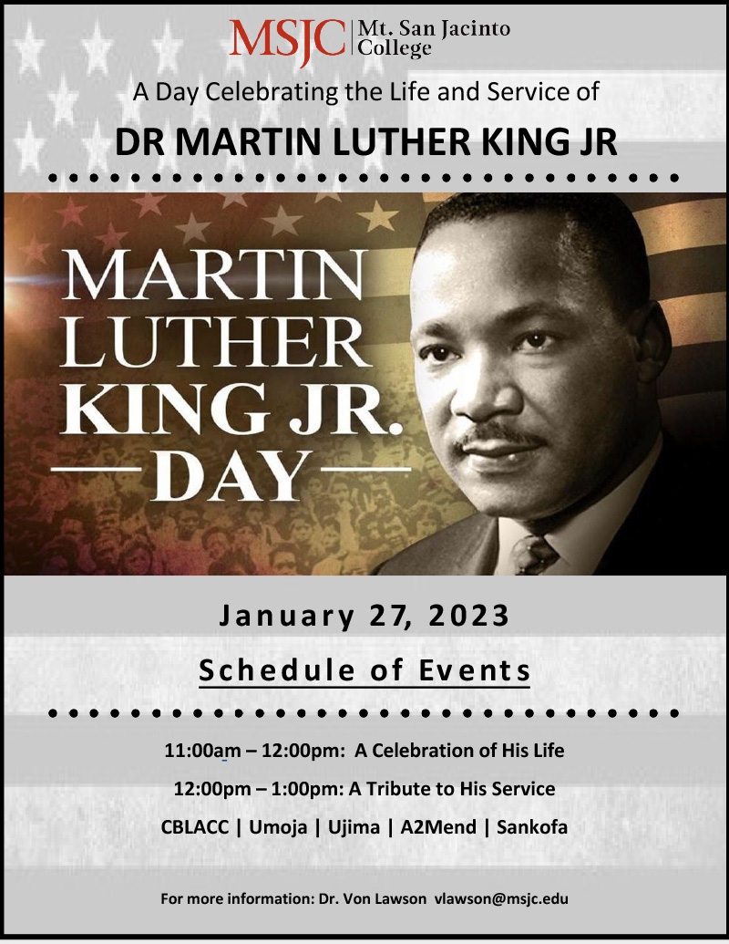 MLK Celebration flyer