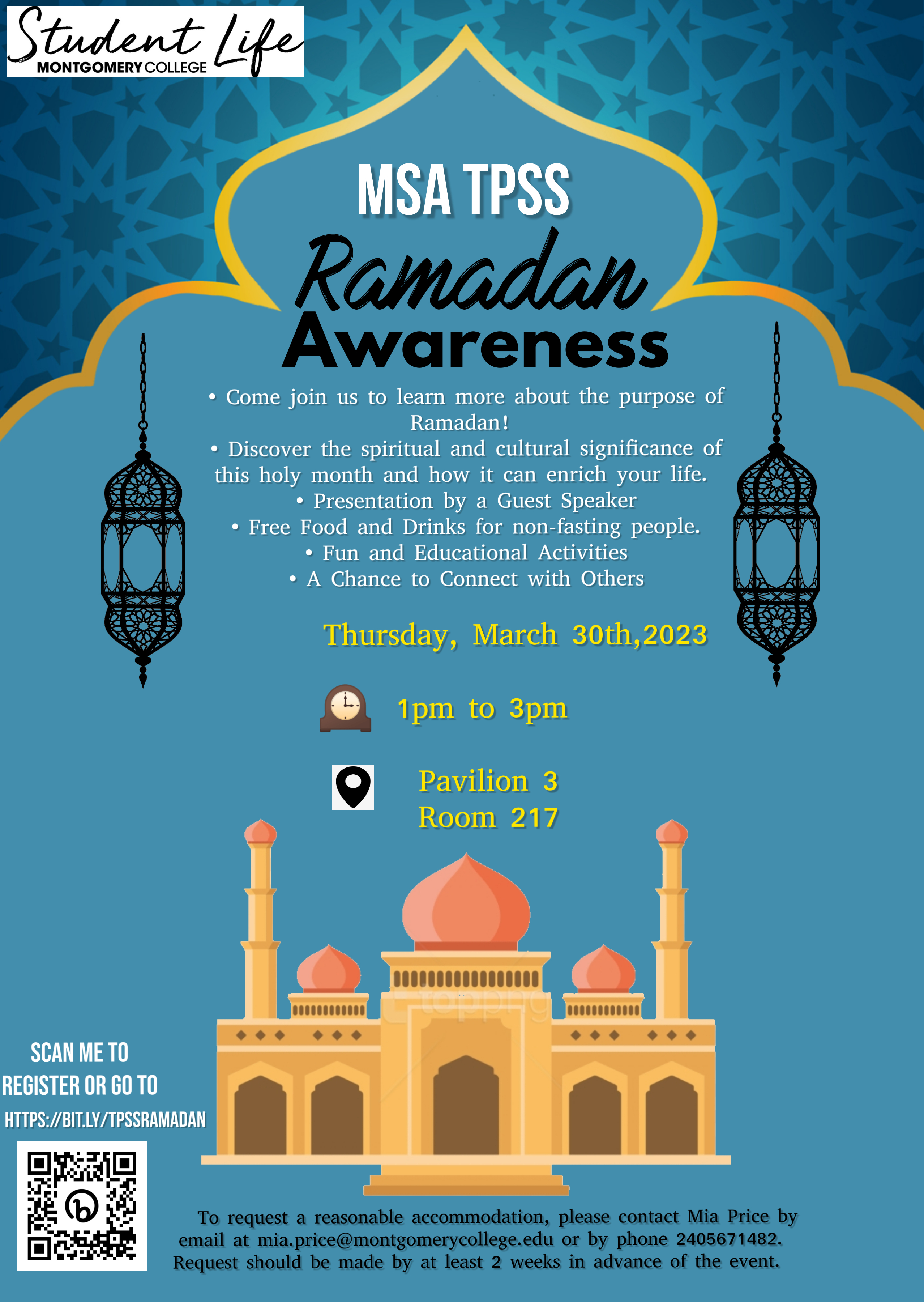 Takoma Park/Silver Spring Campus - Ramadan Awareness presented by the TP/SS  Muslim Student Association