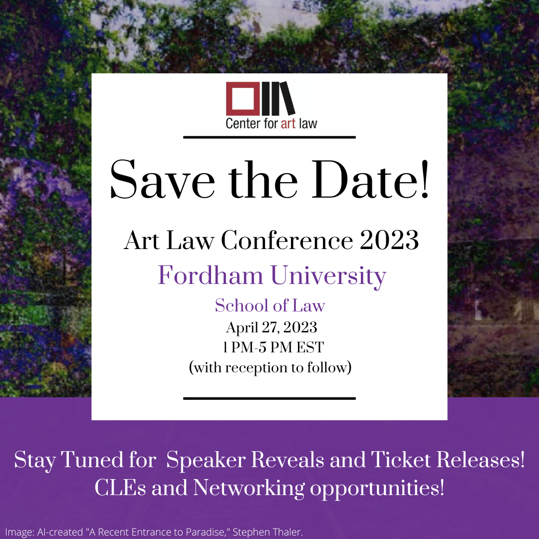 Fordham University School of Law - The Art Law Conference 2023