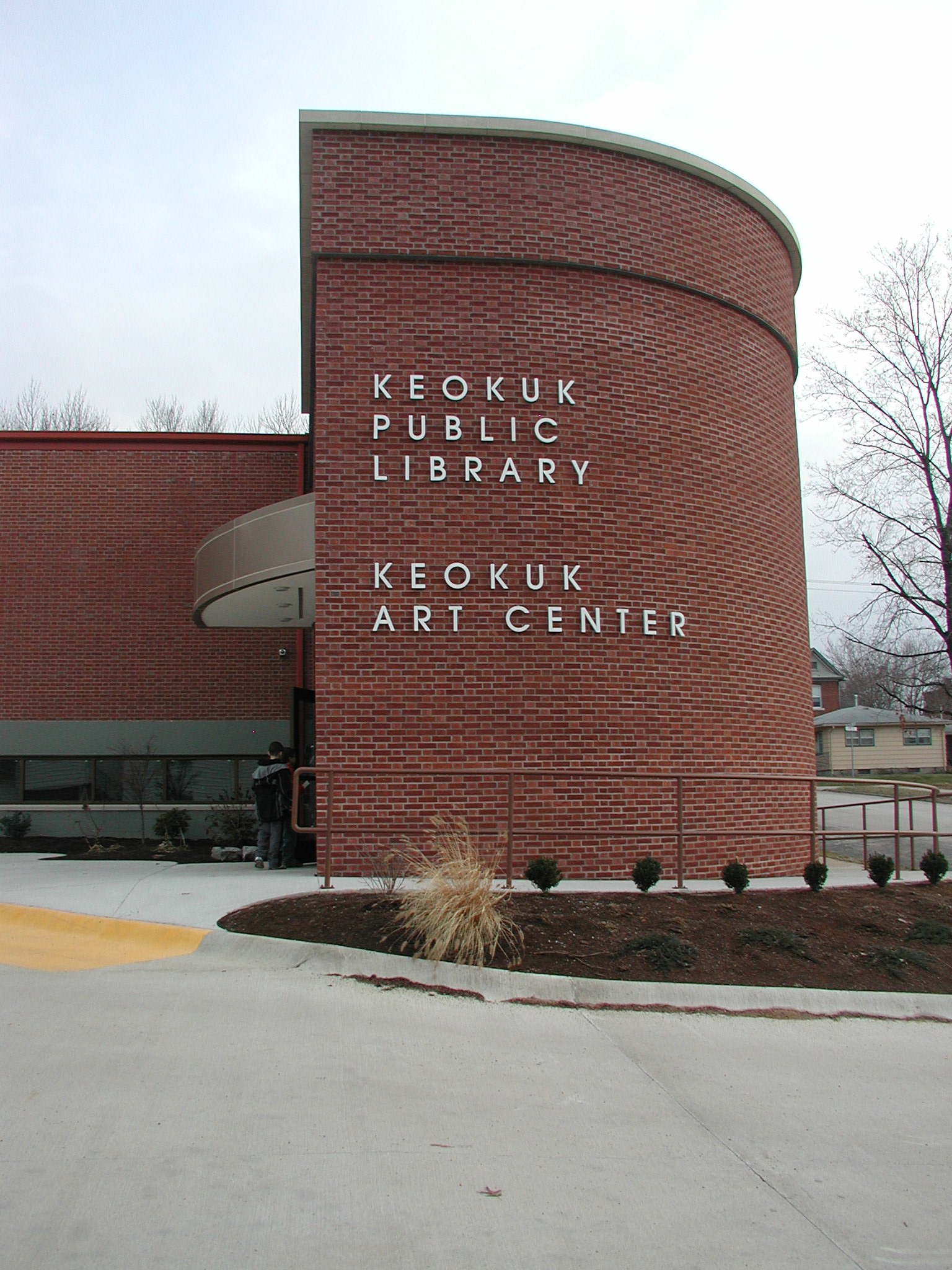 Keokuk Public Library - rear entrance