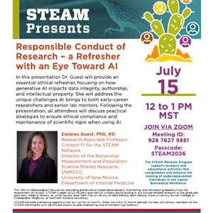 Image for: STEAM Webinar - Dolores Guest, PhD, RD