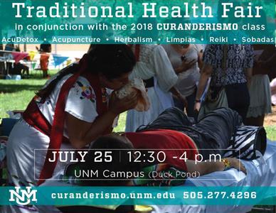 UNM Events Calendar Curanderismo Traditional Health Fair