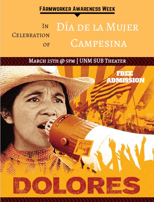 UNM Events Calendar Dolores Huerta FREE Movie