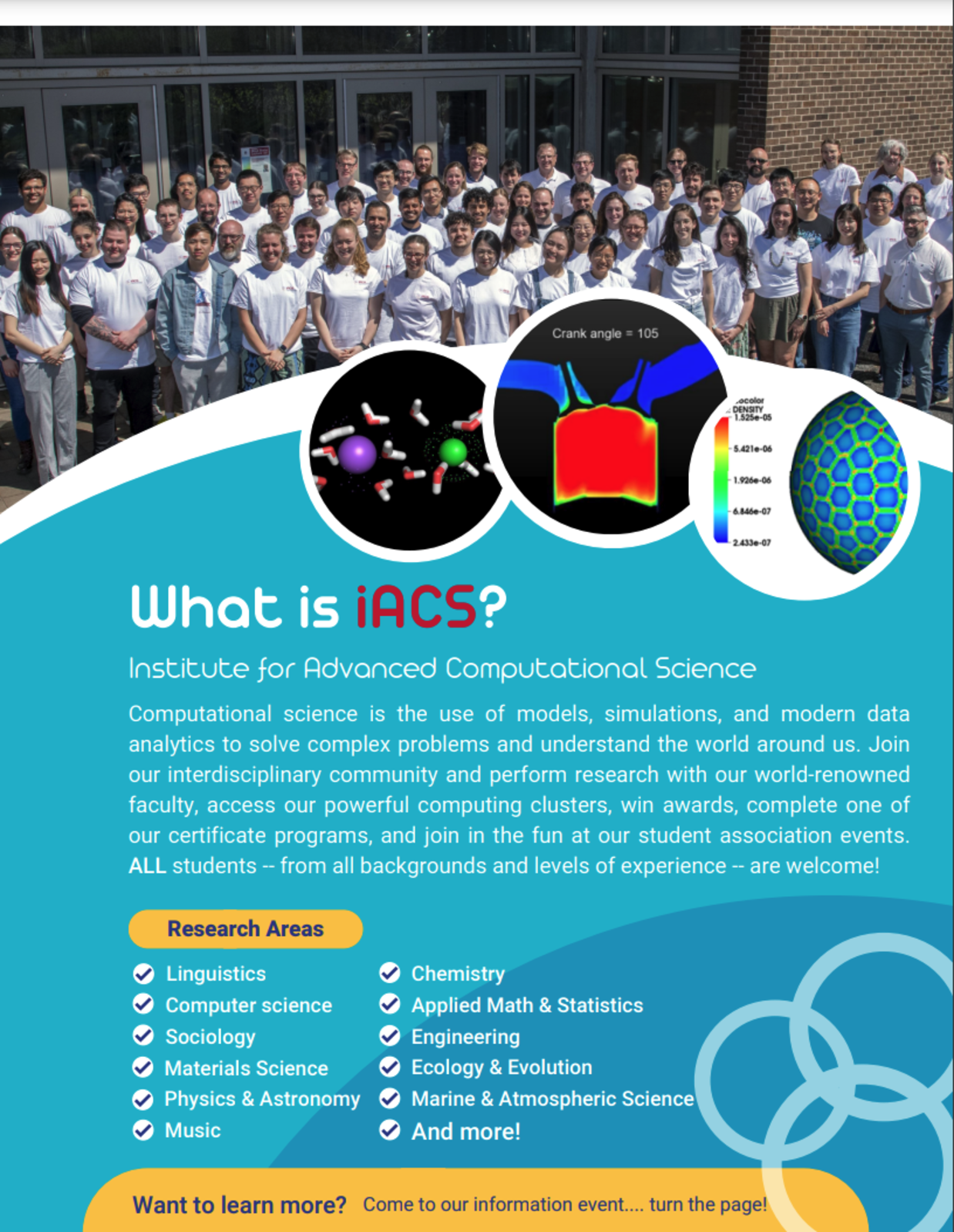 Institute for Advanced Computational Science - IACS Meet &amp; Greet!