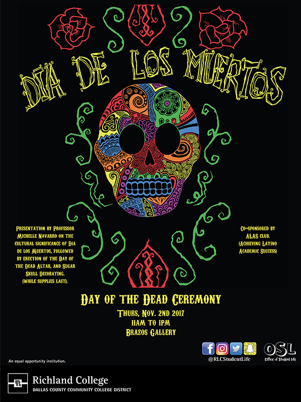 Richland Campus Day Of The Dead Ceremony Dia De Los Muertos
