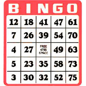 Events Calendar - Bingo