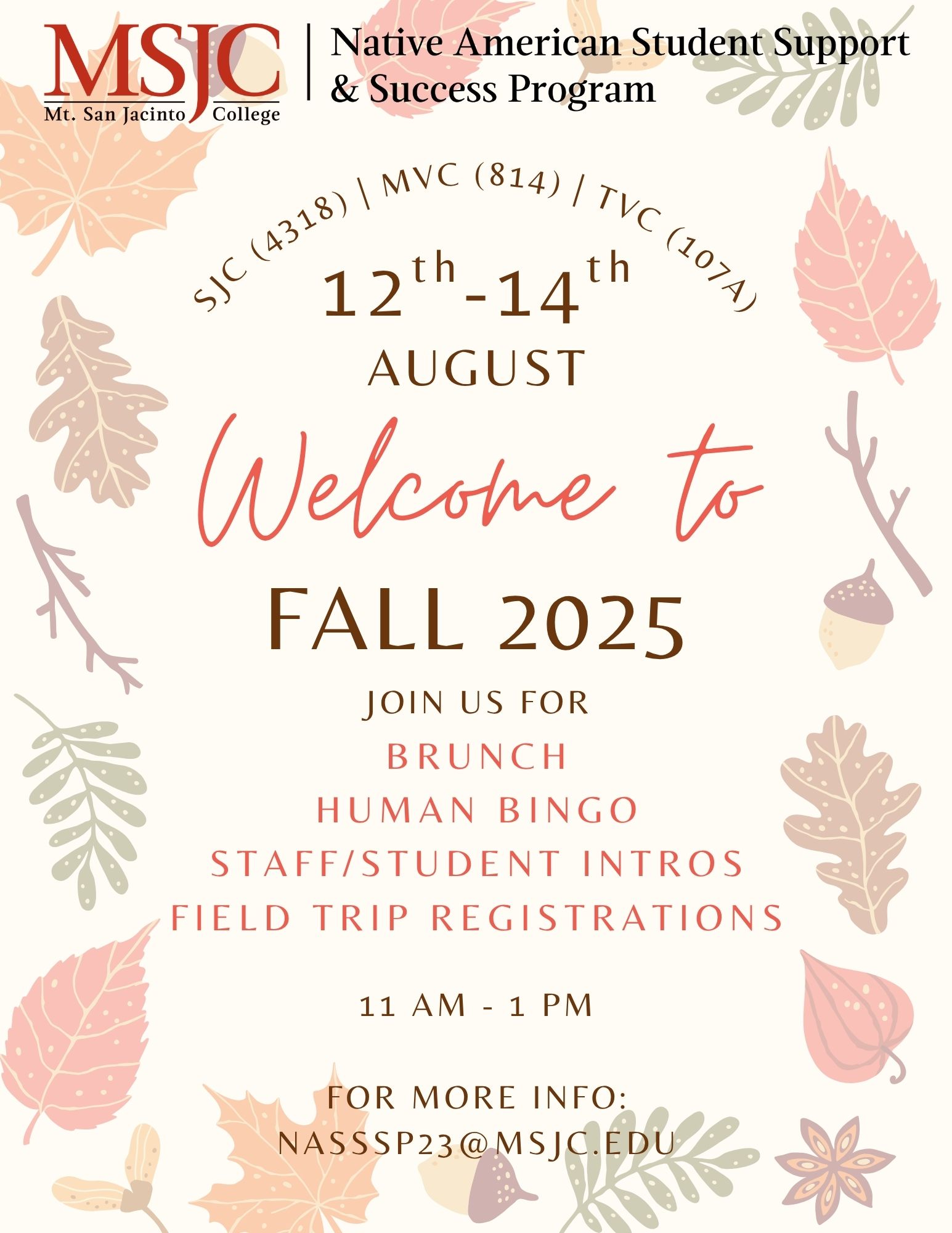 Fall Welcome Week