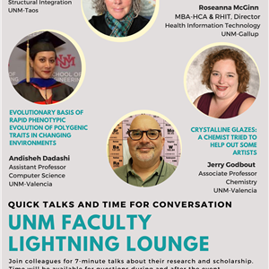 UNM Faculty Lightning Lounge Flyer