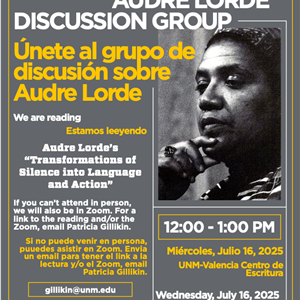 Image for: Audre Lorde Discussion Group