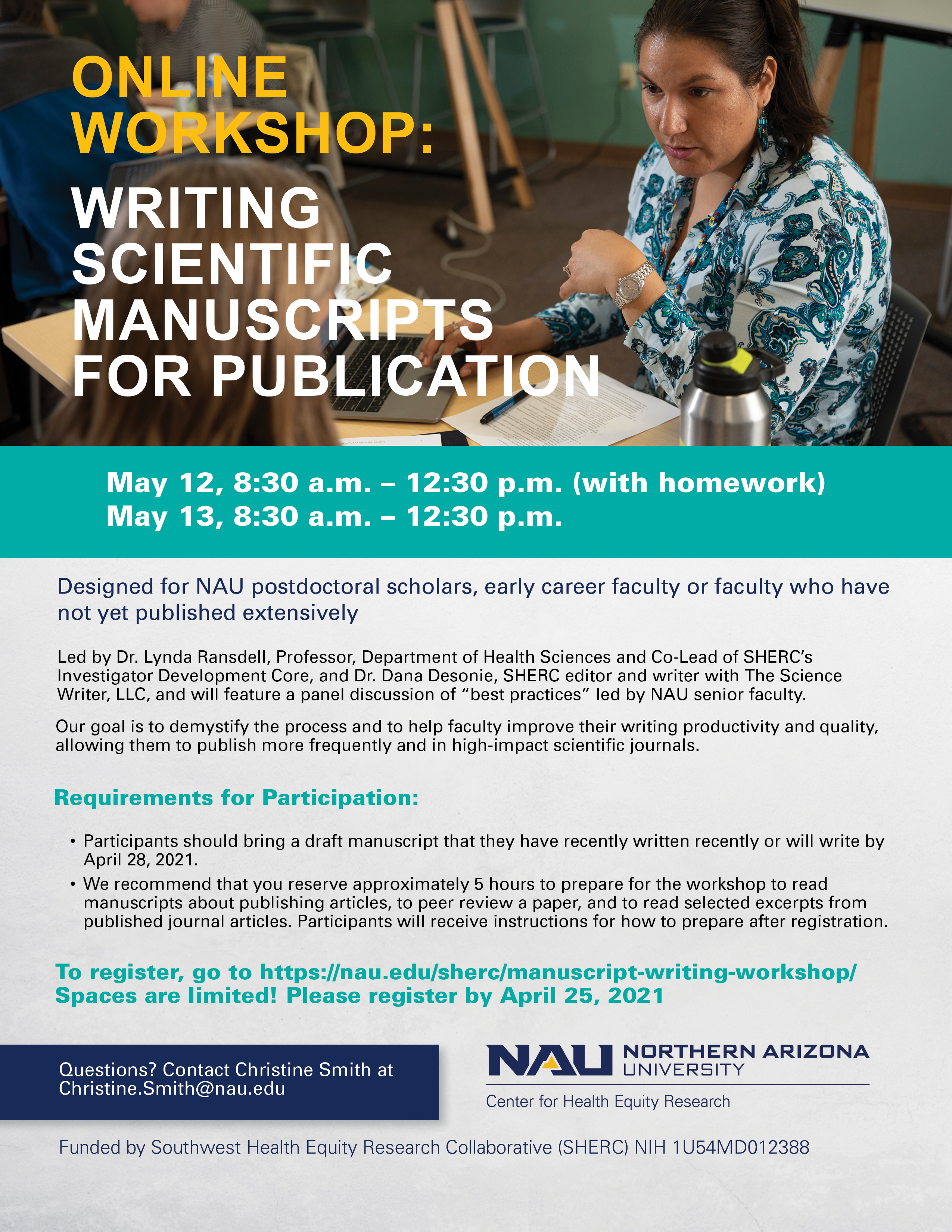 NAU Events - Writing Scientific Manuscripts for Publication