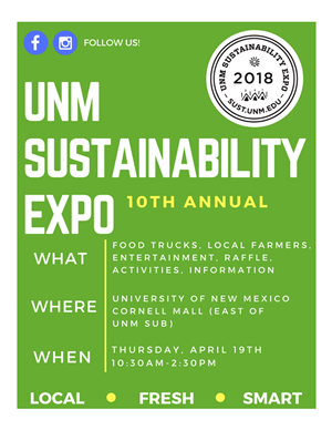UNM Events Calendar 10th Annual UNM Sustainability Expo