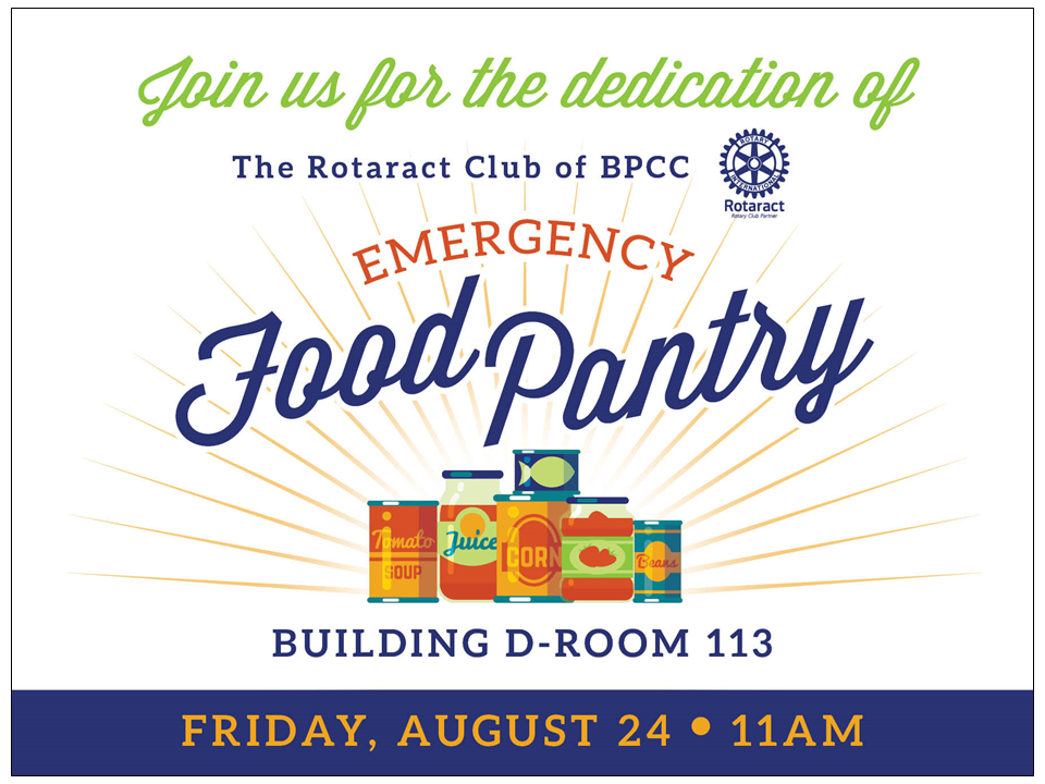 Bpcc Events Calendar Emergency Food Pantry Dedication