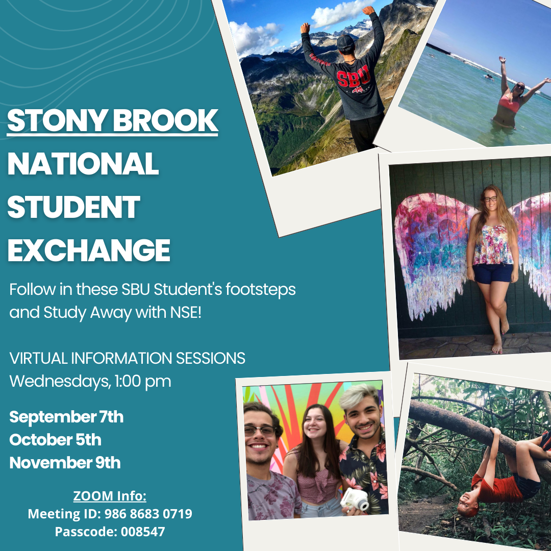 Undergraduate Colleges - SBU National Student Exchange Information Session  (PLAN or EXPAND)