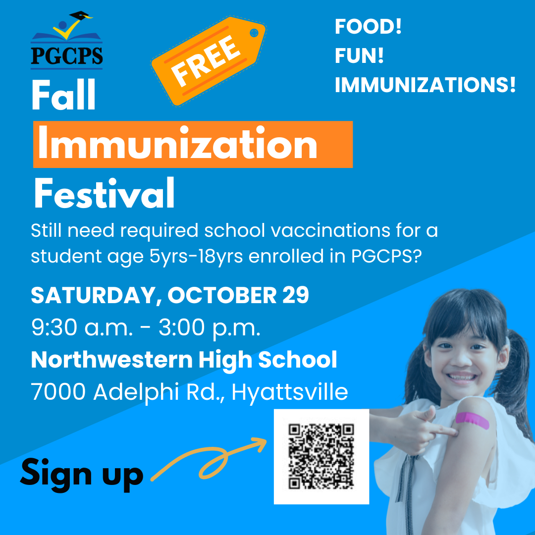 Prince George's County Public Schools Calendar - Fall Immunization Festival