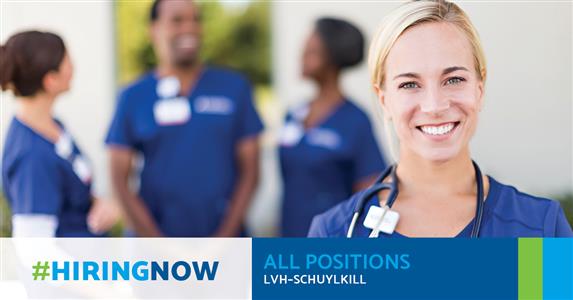 Community Calendar - Hiring Event at Lehigh Valley Hospital–Schuylkill