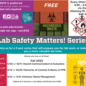 Image for: Lab safety matters! 3 part series
