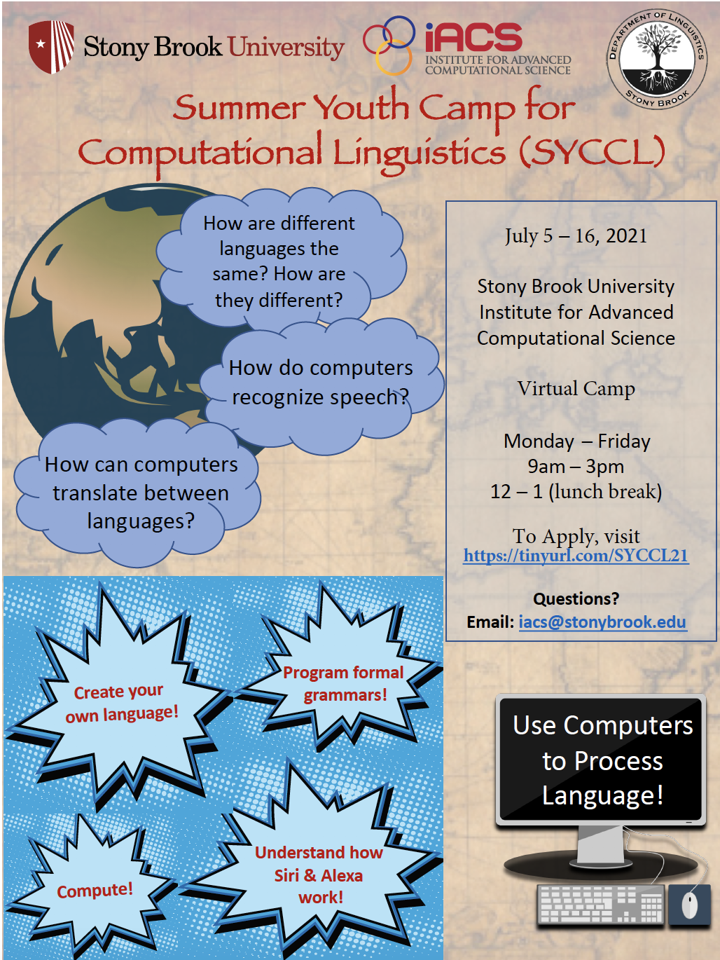 Institute for Advanced Computational Science - Virtual Summer 