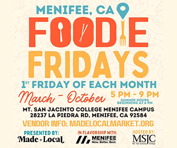 MSJC Events Foodie Fridays