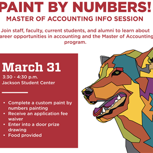 Image for: Paint by Numbers! Master of Accounting Event