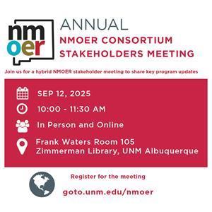 Image for: Annual NMOER Consortium Stakeholders Meeting