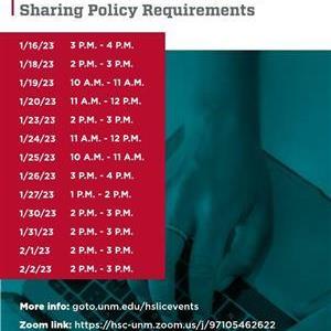 Image for: Drop in Q & A Session about the New NIH Data Management and Sharing Policy Requirements