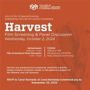 Image for: Harvest: A Lorenzo Candelaria Story -  Film Screening & Panel Discussion