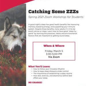 Image for: Catching Some Zzzs Workshop for UNM Students
