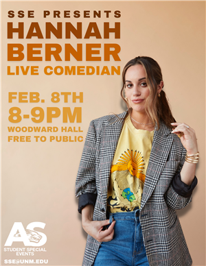 Student Activities - Hannah Berner - Live Comedian