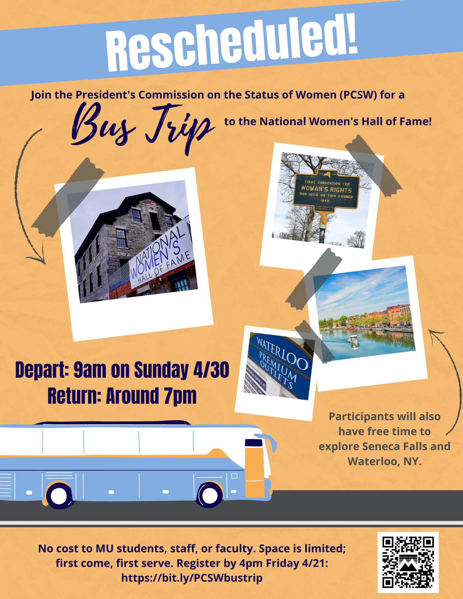 Mansfield University - Seneca Falls Bus Trip