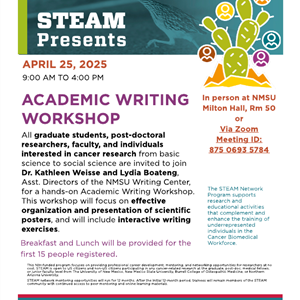 Image for: STEAM Webinar - Academic Writing Workshop